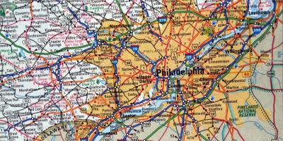 Карта Филаделфија