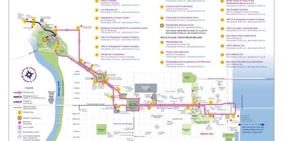 Велики бус тоур Филаделфија мапи