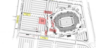 Линколн финансијске паркинг поље много мапи
