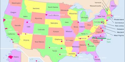 Карта САД Филаделфија