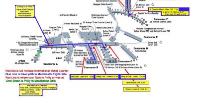 Мапа аеродрома у Филаделфији