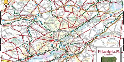Филаделфија, Пенсилванија мапи